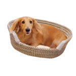 Doggyman Japanese Woven Round Bed For Dog