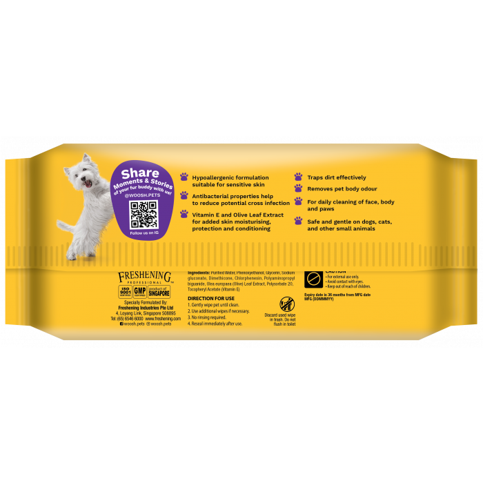 Woosh pet wipes sales