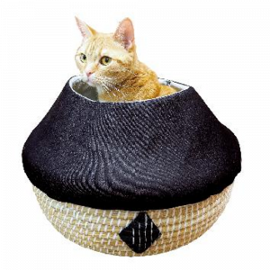 Doggyman Japanese Woven Cat Tend Bed With Denim Fabrics