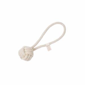 Guts and Glory Brenda The Safe Rope Ball - White Small for Dog