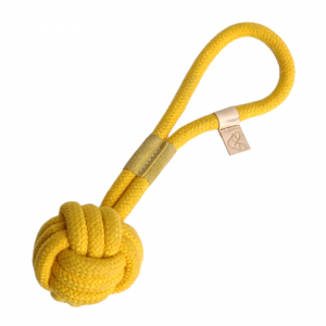 Guts and Glory Brenda The Safe Rope Ball - Yellow  for Dog