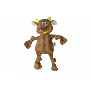 Barkbutler Fofos Fluffy Cow Brown Toy